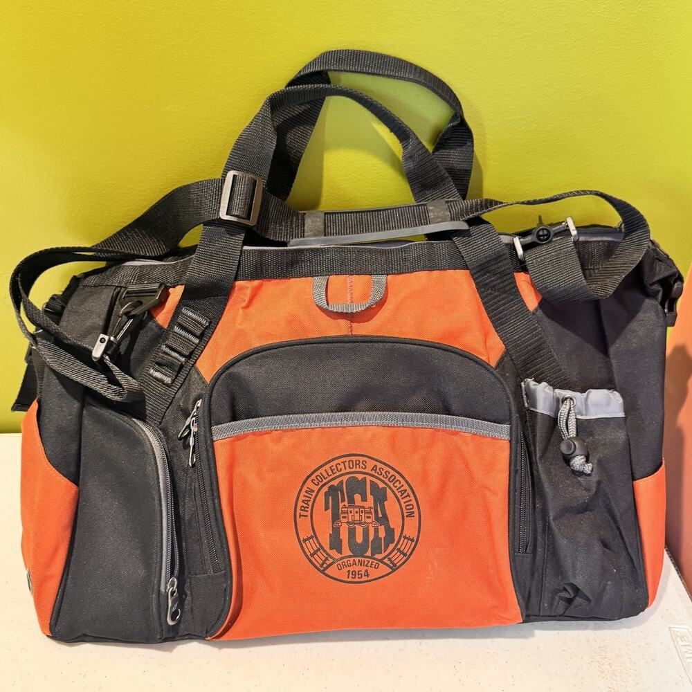 Train Collectors‎ Association TCA Duffle Bag Gemline Orange Black